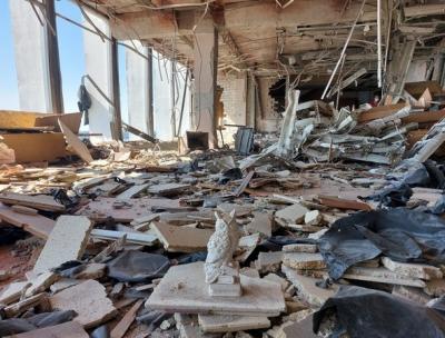 Наш відділ після ворожого удару (серпень 2023 р.)